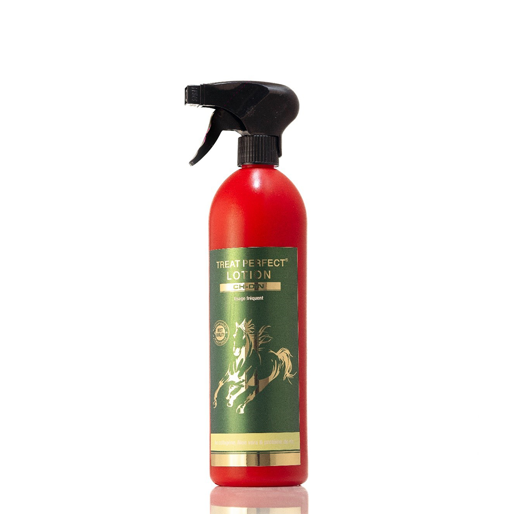 TREAT PERFECT® LOTION CH-DIN – Lotion Sans Rinçage Usage Fréquent pour Chevaux
