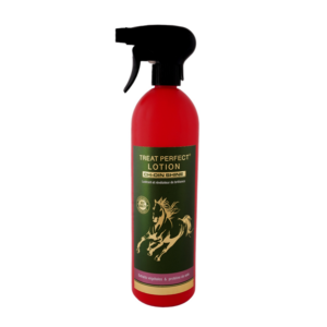 TREAT PERFECT® LOTION CH-DIN SHINE – Spray Lustrant et Révélateur de Brillance pour Chevaux